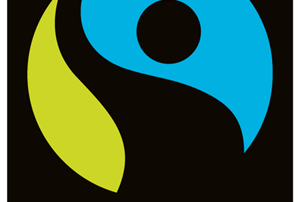 FairTrade badge indicating products sourced from developing countries