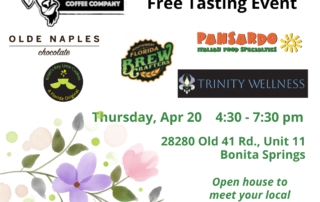 Grumpy Goat Coffee Sips and Bites Tasting Event April 20, 2023