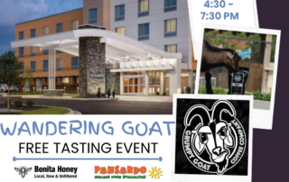 Wandering GOAT Tasting Event July 2023 at Fairfield by Marriott